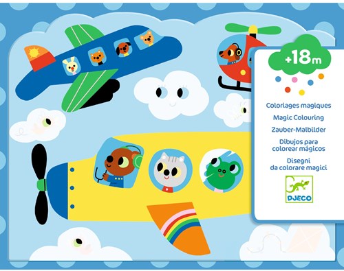 Djeco LES PETITS CADEAUX DES PETITS - COLORIAGE Caché dans le ciel