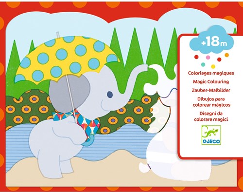 Djeco LES PETITS CADEAUX DES PETITS - COLORIAGE Caché dehors