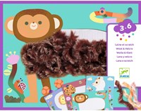 Djeco LES PETITS - COLLAGES Laine & scratch - Tout poilus ! - FSC MIX