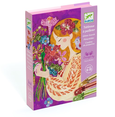 Djeco LES PLUS GRANDS - TABLEAUX A PAILLETTER Le parfum des fleurs - FSC MIX