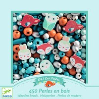Djeco L'ART DU FIL - PERLES & BIJOUX Perles bois - Petits animaux