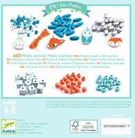 Djeco L'ART DU FIL - PERLES & BIJOUX Perles bois - Petits animaux