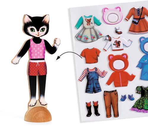 Djeco LES PETITS - COLLAGES Little dressing - FSC MIX