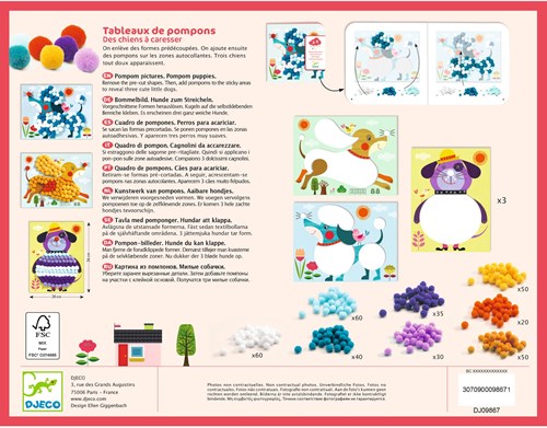 Djeco LES PETITS - COLLAGES Des chiens à caresser - FSC MIX