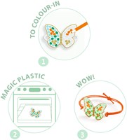 Djeco DO IT YOURSELF - PLASTIQUE MAGIQUE Plume et lotus - FSC MIX (PACKAGING)