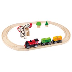 Hape trains en bois