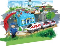 Ensemble de seaux de train Hape Mega Metropolis-3