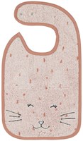Trixie bavoir coton bio Mrs. Cat rose bavoir bébé-2