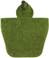 Trixie poncho enfant Mr. Dino - cape de bain coton doux vert-2