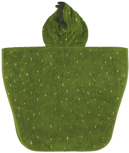 Trixie poncho enfant Mr. Dino - cape de bain coton doux vert-2
