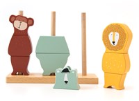Trixie puzzle empilable en bois animaux - jouet FSC certifié - éducatif et durable-2