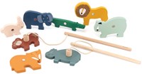 Trixie Jeu de pêche en bois - Jeu de canne magnétique FSC bois - Jouet éducatif-2