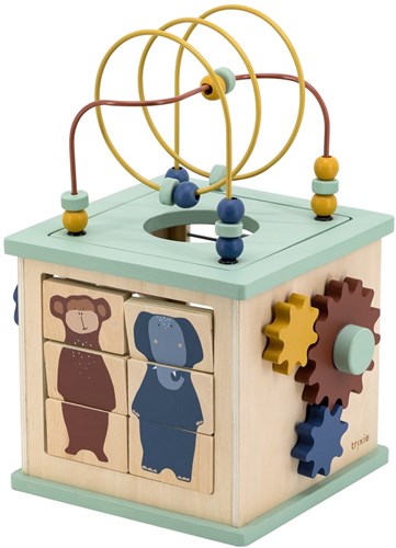 Trixie cube d'activités en bois 5-en-1 - jouet éducatif dès 1 an-2