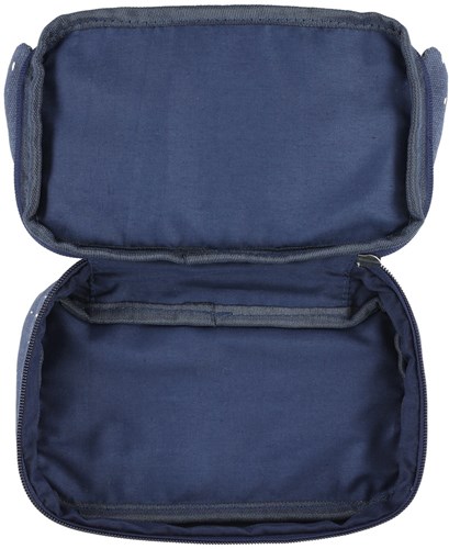 Trixie trousse bleue rectangulaire - Mr. Penguin pochette scolaire-2