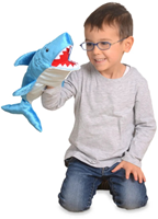 Fiesta Crafts marionnette requin - jouet éducatif marionnette-2