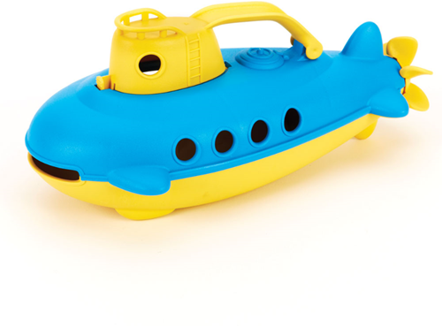 Green Toys sous-marin jouet avec poignée jaune - jouet de bain écologique-2