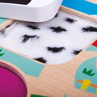Tidlo puzzle sensoriel en bois ferme - jouet éducatif tactile-3