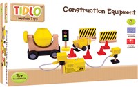 Tidlo jouet de construction en bois - set de chantier pour enfants-3