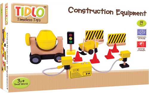Tidlo jouet de construction en bois - set de chantier pour enfants-3