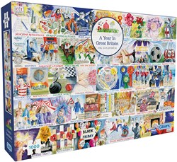 Gibsons puzzle A Year in Great Britain - 1000 pièces de plaisir