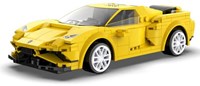 CADA - Voitures 1:20 - Smart Chassis - Voiture de course - Jaune - 289pcs