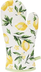 Home & Styling gant de cuisine coton citron jaune 20x16cm cuisine