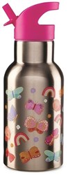 Crocodile Creek Gourde en acier inoxydable - Les papillons du jardin