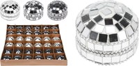 Home & Styling boîte à bijoux miroir verre rond 45mm argent décoration