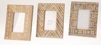 Home & Styling cadre photo bois de manguier marron 19x24cm décoration