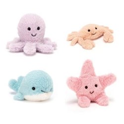 Peluches des animaux de la mer