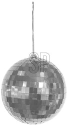 Home & Styling boule de Noël boule miroir 15cm argent décoration fête