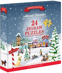 Eurographics calendrier de l'avent puzzle - 24 puzzles - 50 pièces - carton