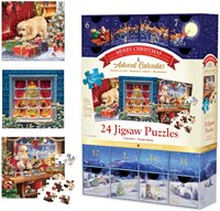 Eurographics calendrier de l'Avent puzzle - Merry Christmas - 24 puzzles - 50 pièces-2