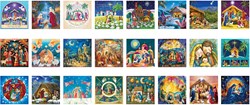 Eurographics calendrier de l'Avent puzzle crèche - 24 x 50 pièces