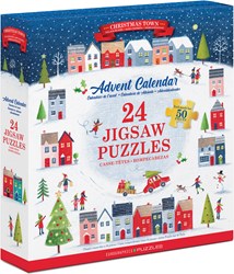Eurographics puzzle calendrier de l'Avent ville de Noël 24 puzzles 50 pièces