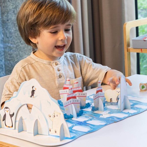 Adventerra Games jeu de société Polar Adventure - jeu éducatif enfants climat