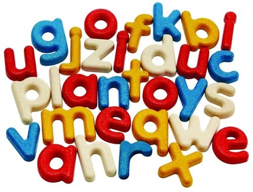 PlanToys Jouets en bois Alphabet minuscule