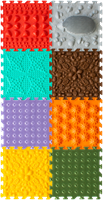 Ortoto Tapis de puzzle de massage sensoriel Herbe boîte 8 pièces