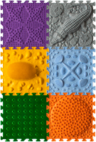 Ortoto Tapis de puzzle de massage sensoriel Herbe boîte 8 pièces