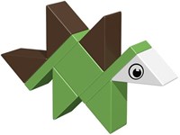 Ainstein jouet magnétique Baby dino blocs de construction créatifs