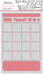 Aladine Bullet Journal pochoir A5 calendrier modèle créatif