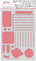 Aladine pochoir bullet journal A5 organiser - gabarit créatif