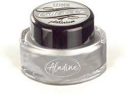 Aladine encre calligraphie 15 ml effet métallique platine