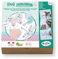 Aladine Dot Painting Set - Kit de peinture nature pour enfants formes bois
