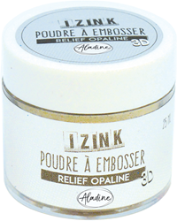 Aladine poudre à embosser 25 ml Opaline pour tampons et loisirs créatifs