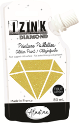Aladine Aladine Izink Diamond Glitterverf 80 ml Goud