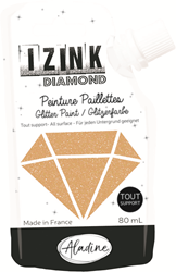 Aladine peinture pailletée Izink Diamond 80 ml or pastel pour loisirs créatifs