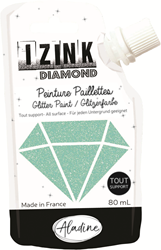 Aladine Aladine Izink Diamond Glitterverf 80 ml Pastel Groen