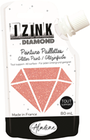 Aladine peinture pailletée Izink Diamond 80 ml rose poudre pour loisirs créatifs