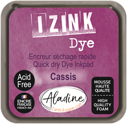 Aladine encreur Izink Dye pigment encre 5x5 cm violet créatif